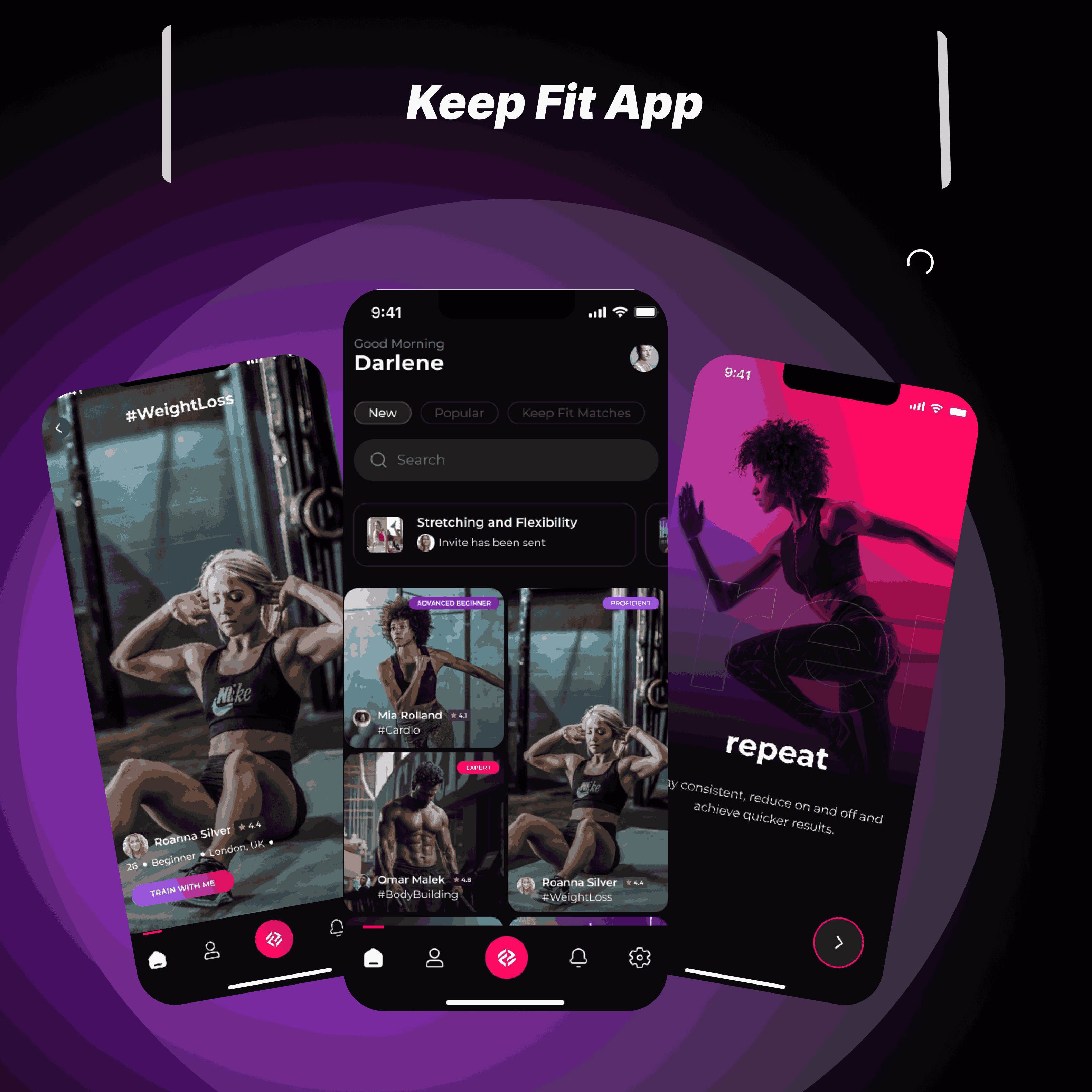 Keep Fit App Screenshot